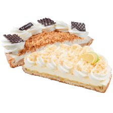 Zwitserse roomvlaai of appel citroen vlaai half